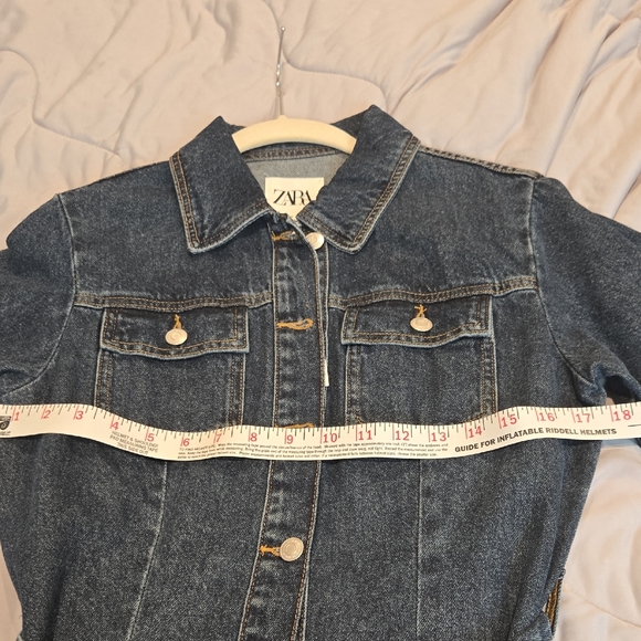 Zara Doro Midi Denim Dress - Size M - Picture 5 of 5